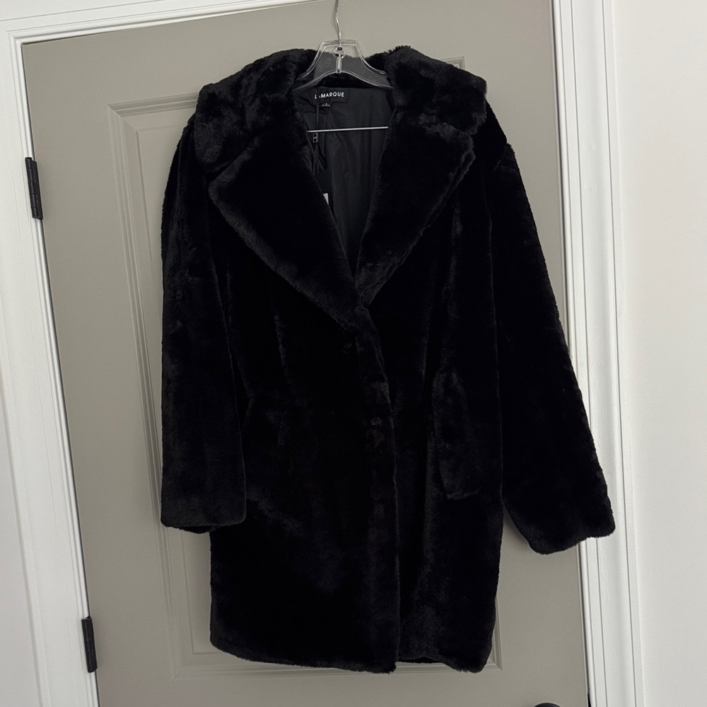 Faux fur coat